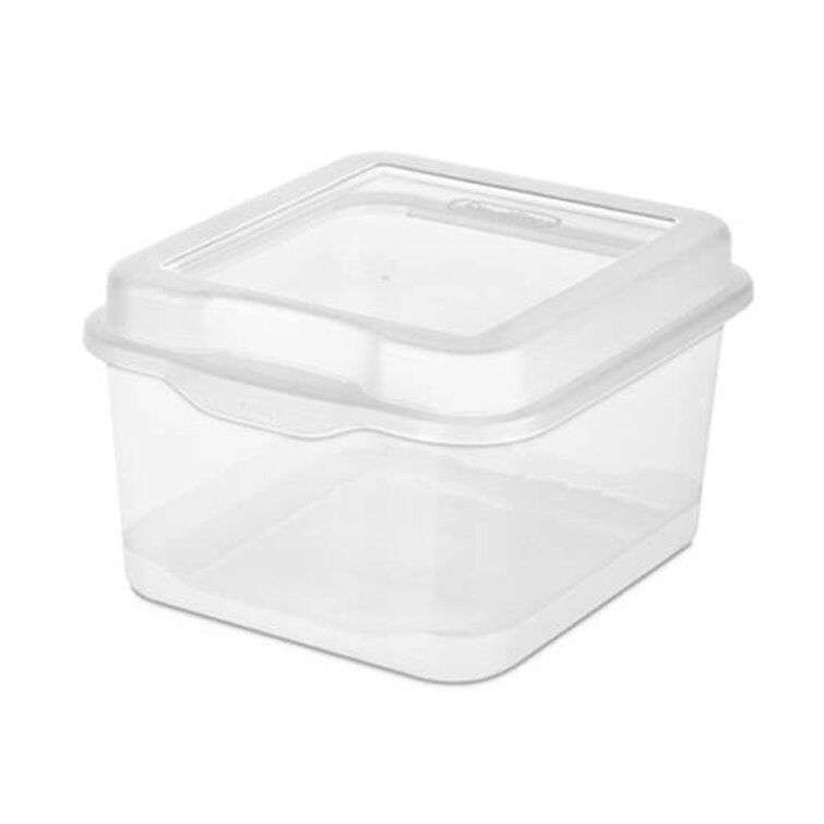 Sliced Cheese Container box For Fridge With Flip Lid-Clear Storage Box