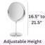 Miroir de maquillage grossissant 9 po Kegler-799628618