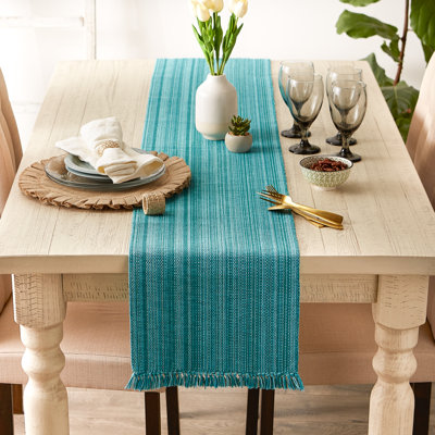 Hidetoshi Striped 100% Cotton Table Runner