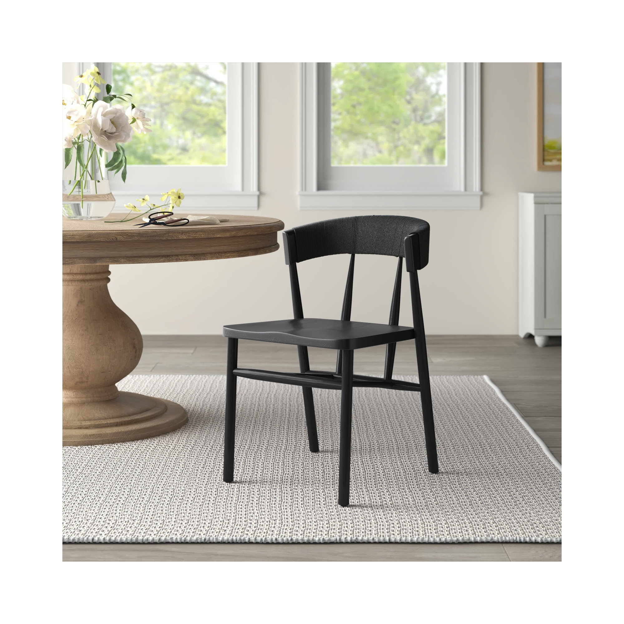 Siofra Dining Chair, Black