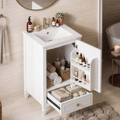 Bathroom Vanity with Ceramic Sink