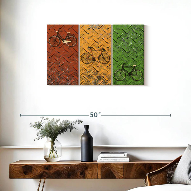 Mehar Bicycle Set, 20" H x 33" W