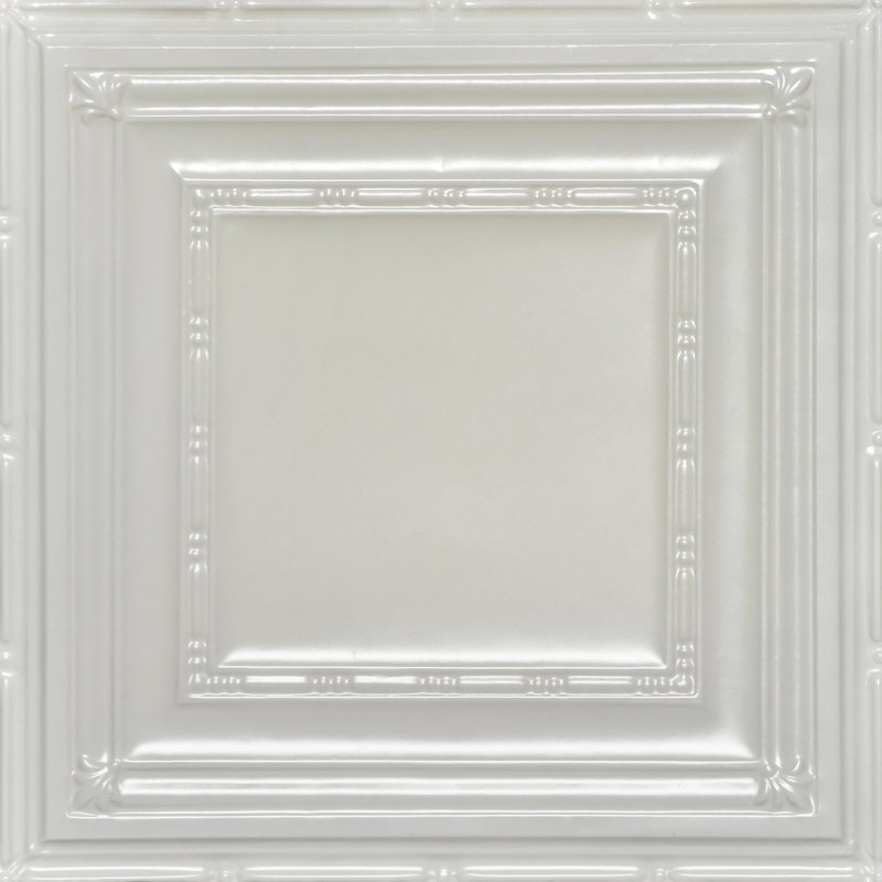 Carreau de plafond suspendu en étain 2 pi x 2 pi Eyelet, Coquille d'œuf