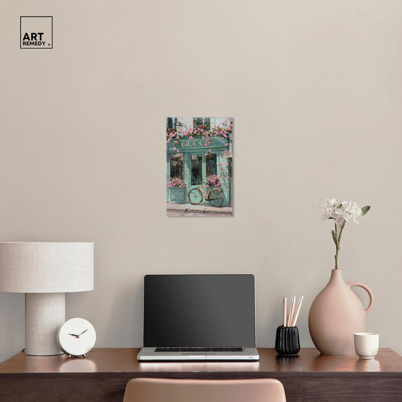 Art Remedy Fashion Art Canvas Bright Days Storefront, Wrapped Canvas, H 15 po x l 10 po
