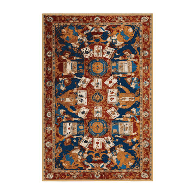 Machine Washable French Brown Area Rug