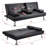 70'' Faux Leather Convertible Sofa