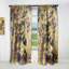 Panneau de rideau simple occultant et moderne Golden Marble Composition-1300854629