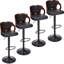 Ensemble de 4 tabourets de bar pivotants Ferriera-267257040