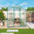 6x6 Ft Newly Marketed Walk-in Greenhouse - Heightened Windproof Aluminum With Raised Base & Anchors For Year-round Outdoor Use-122422434-122422438