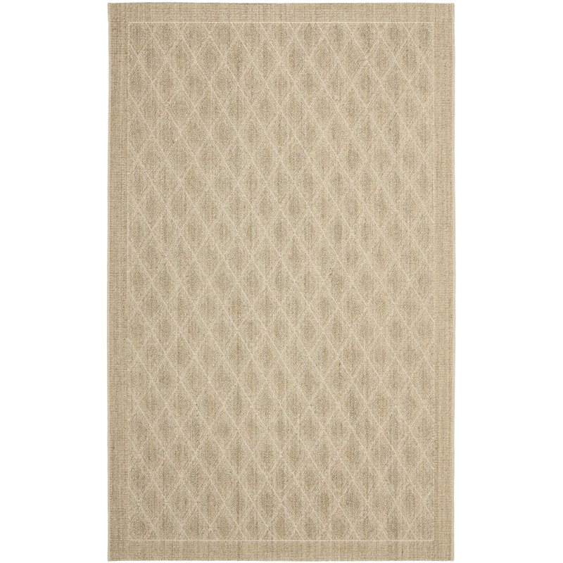 Desmarais Jacquard Weave Sisal & Jute Geometric Rug, Rectangle 5' x 8'