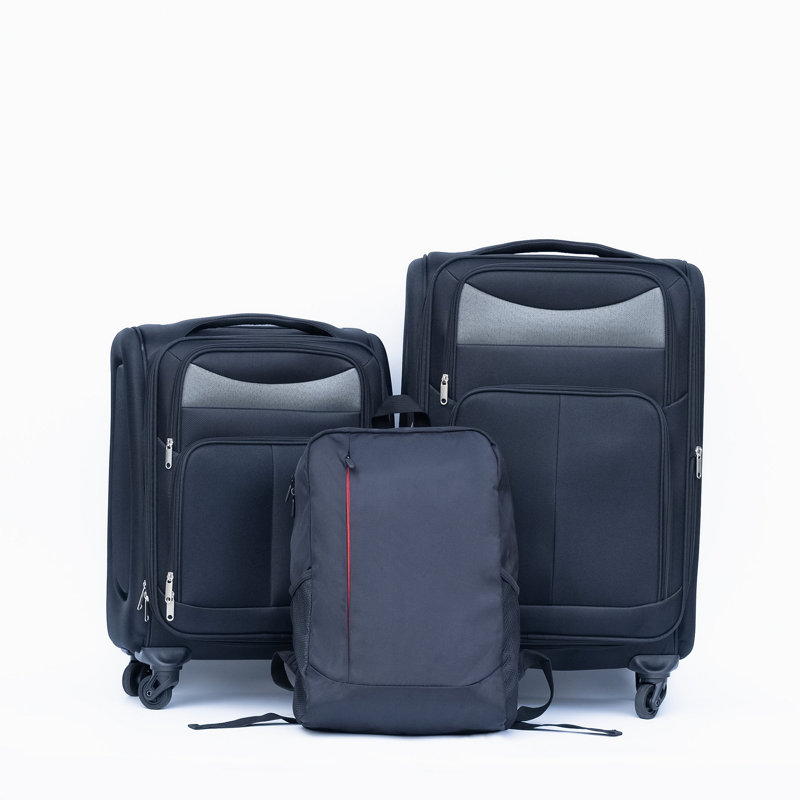 (20 + 24) Ensemble de valise de voyage deux pièces Mallette de transport Oxford
