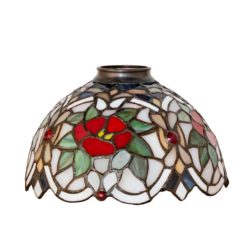 8" Wide Rose Shade