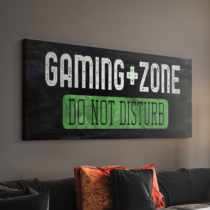 Zone de jeu - Toile tendue avec châssis - Prêt à accrocher, H 16 po x l 32 po