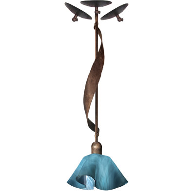 Sapin Handcrafted Glass 1-Light Pendant