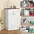 13.2'' W Tilt Out Trash Cabinet,Pet Proof Trash Can, Wood Laundry Cabinet(Not include trash can)-109743466