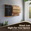 Wood Wall Organizer with Mail Storage