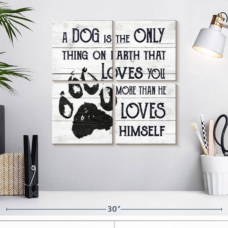 Amour inconditionnel de Tergel Dog, H 18 po x l 18 po