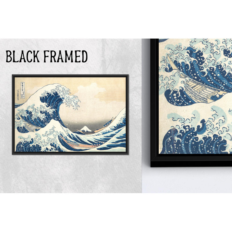 Reproduction d'art sur toile imprimée: La grande vague de Kanagawa, impression océanique iconique, 1P