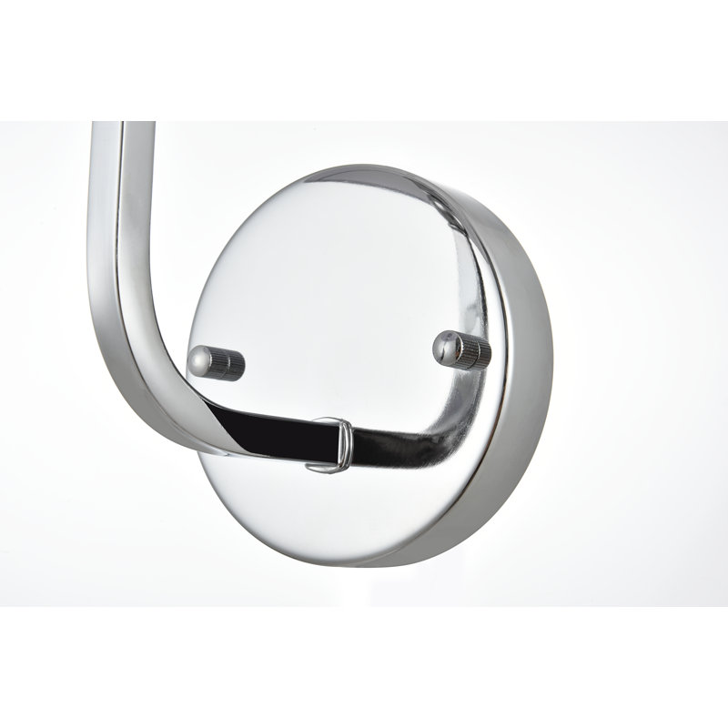 Givan - Lumière de meuble-lavabo à intensité variable, Chrome chrome, Une lumière, H 12 po x l 6 po x P 6 po