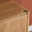Armoire d'entrée moderne en bois massif minimaliste