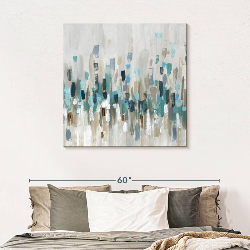 Staccato Blue I, 39" H x 39" W