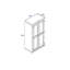 Deaver 2 Door Wardrobe, solid pine with antique wax finish, Corona design.