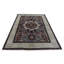 Tapis argenté et blanc de haute qualité noué à la main-121170669