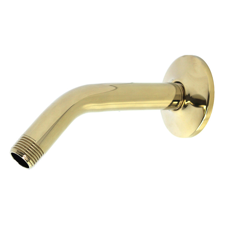 5.5" Shower Arm and Flange, Brass