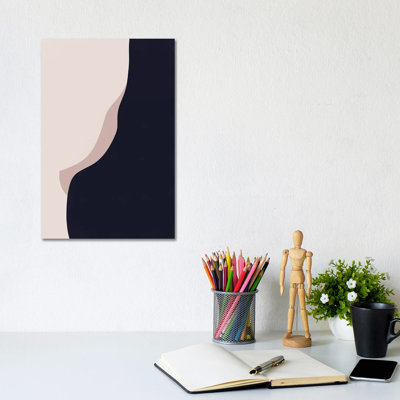 Navy Rose Abstract II by Leah Straatsma - Wrapped Canvas Gallery-Wrapped Canvas Giclée