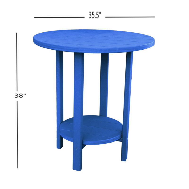 Table bistro Gloridine pour l'extérieur, Bleu