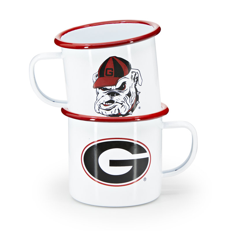 Crow Canyon Enamelware U of Georgia 16oz Mug