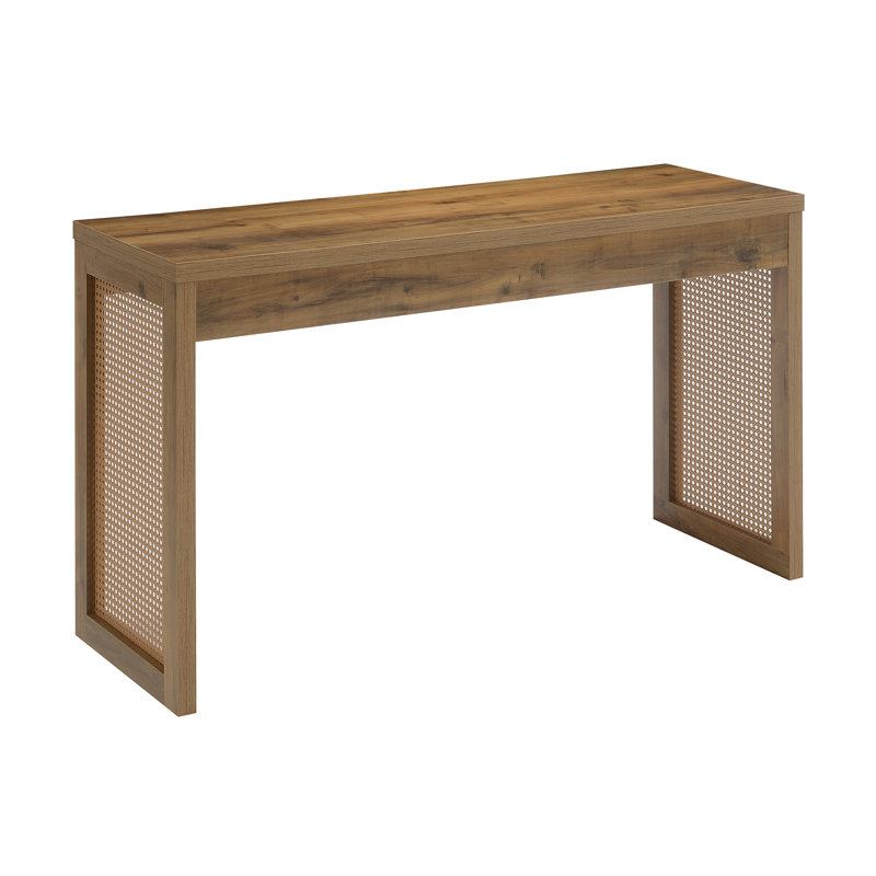 Brandasia Weave Hall Console Table/Desk, Brown Autumn Haze