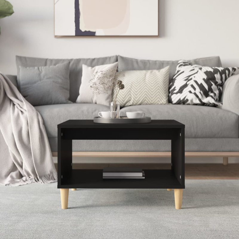 Coffee Table with Storage, Black