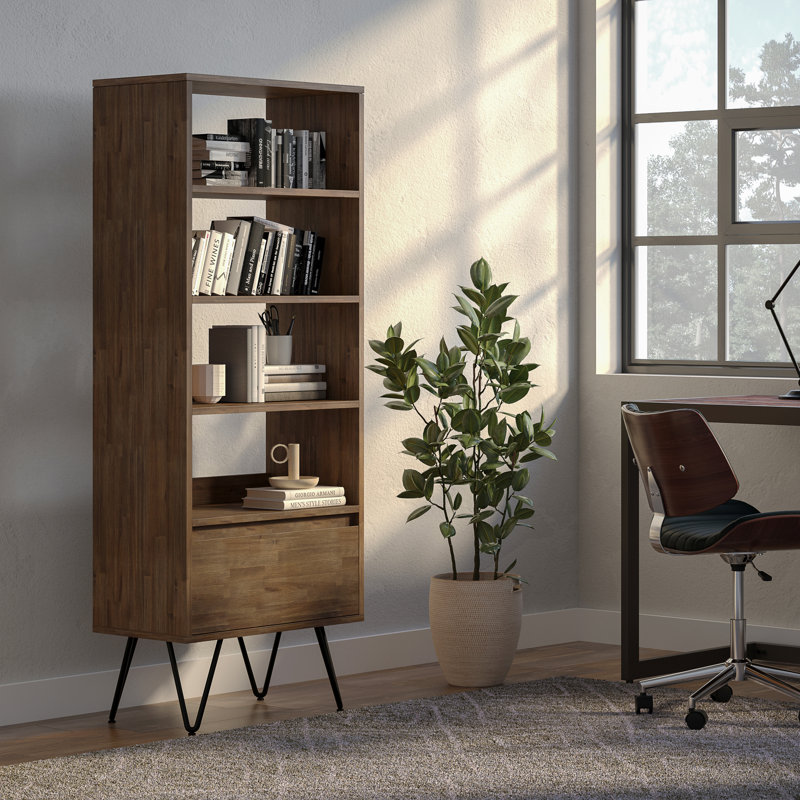 Elife 63.8'' H x 24'' W Steel Standard Bookcase