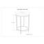 Table d'appoint ronde - gris chaud