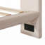Grand lit plateforme tapissier