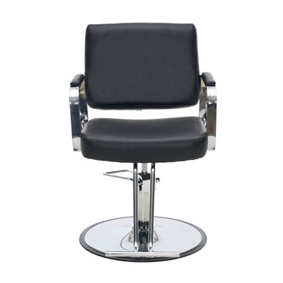 Upholstered Massage Chair with 360° Swivel Hydraulic Pump