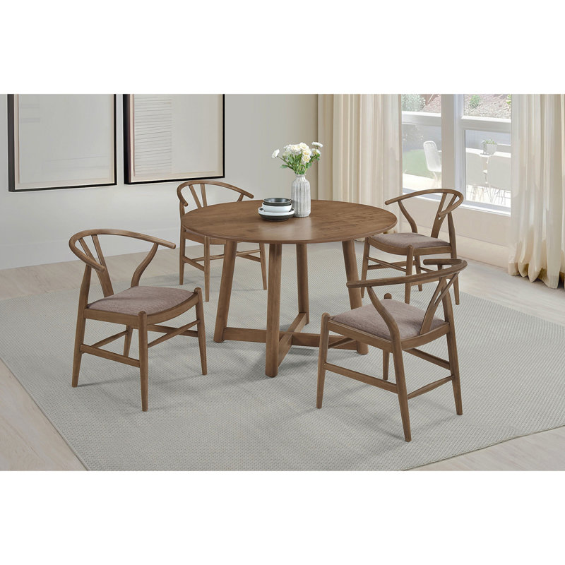 Walnut 5-Piece Dining Set