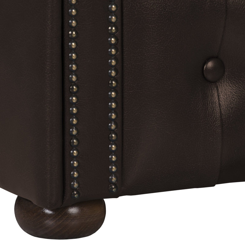 Tamico Genuine Leather Sofa, 5, Brown