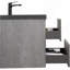 Meuble-lavabo flottant 24 po avec lavabo, meuble de rangement mural avec lavabo à quartz noir et tiroirs à fermeture en douceur entièrement assemblés