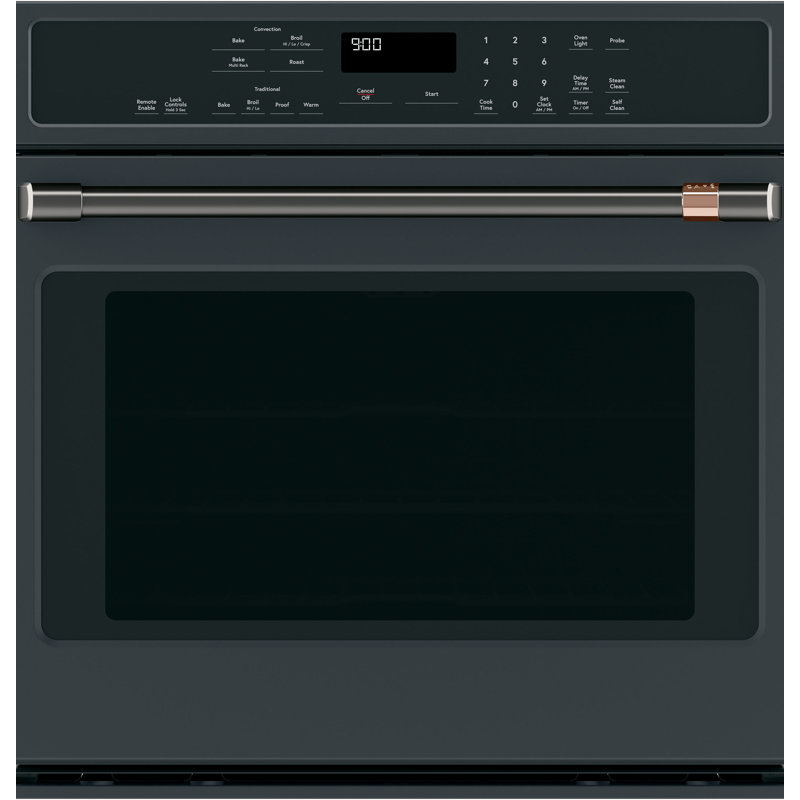 Wall Oven Bar Pull, Brushed Black