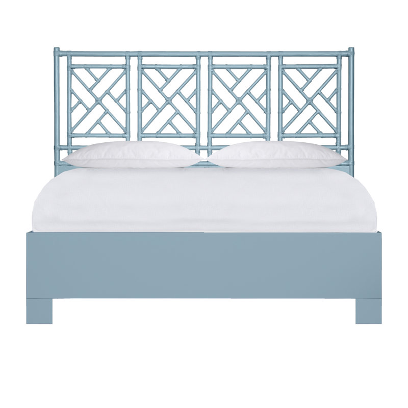 Chippendale Standard Bed, Light Gray, California King