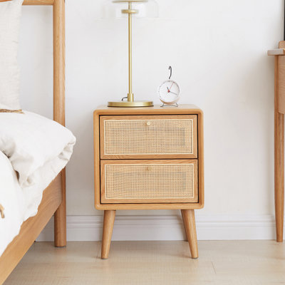 Table de chevet en bois massif Pure