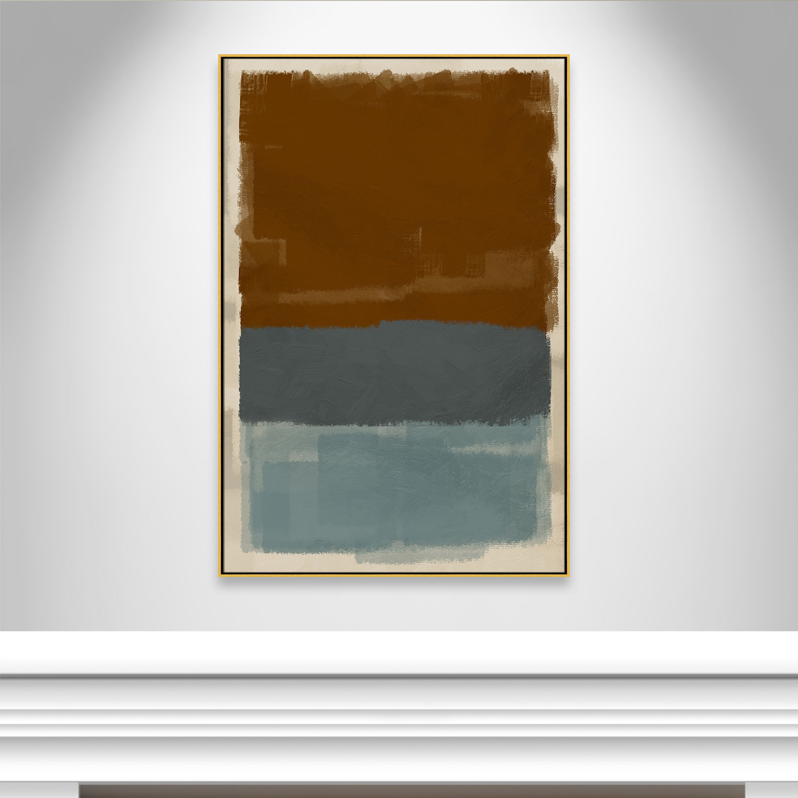 Turbulent Honesty Print by Marcus Prime, 41.5'' W x 61.5'' H, Gold Floater