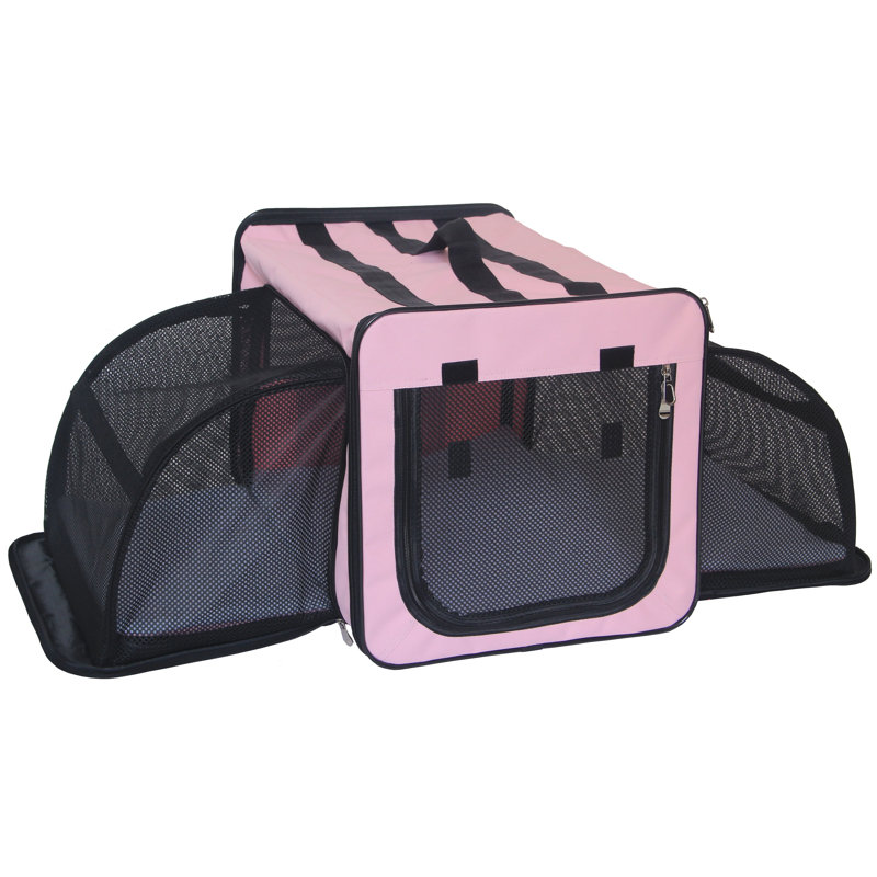 Cage pour chien Capacie Pet Capac, Moyen (H 20,5 po x l 20,5 po x P 27,5 po), Rose