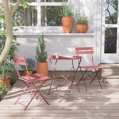 Ensemble de mobilier d'extérieur pliable 3 pièces Olilawn Halloween