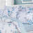  800TC 100% Egyptian Cotton Duvet Cover Set，3pcs Luxury Blue Watercolor Floral Shabby Chic Bedding Set, Aesthetic Botanical Pattern Aesthetic Botanical Pattern for Bedroom Guest Room Student Dorm All Seasons-101674815-101674814