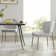 Ayjai Upholstered Full Back Side Chair in Gray