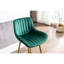 Tabouret de bar 30 pouces en velours de 2 avec repose-pieds et pieds dorés, tabouret haut simple 2 places, repose-pieds, siège