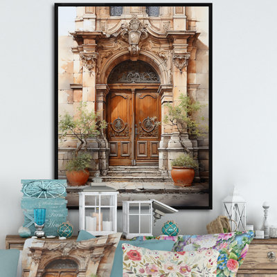 Zegna France Lyon Old Town Door III, reproduction d'art sur toile